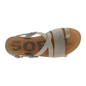 Sorel Gray Strappy Sandals